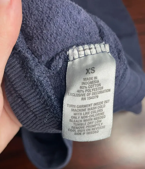 Aeropostale Navy Sweatpants with Pockets Size X-Small - Image 9