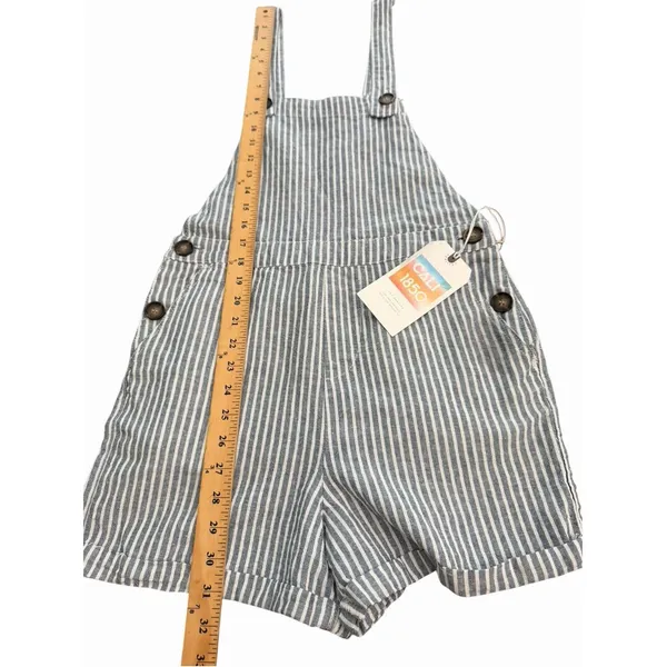Cali 1850 Los Angeles Womens Small Shorts Jumper Linen Cotton Stripe New III13-1 - Image 6