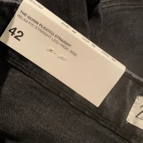 Nwt Zara Premium Quinn Pleated Straight Jeans Sz-10 - Image 12