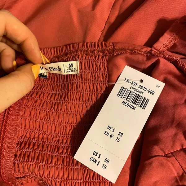 NWT Abercrombie Sweetheart Neck Long Sleeve Dress 💜 - Image 5