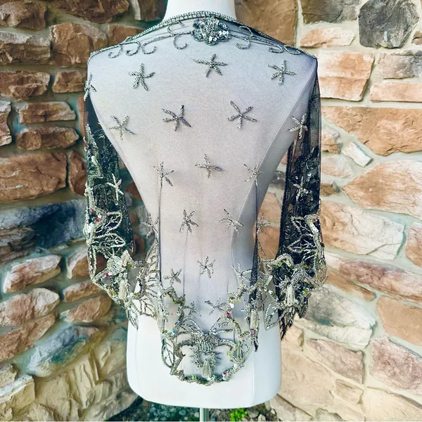 Vintage Beaded Cape - Image 5
