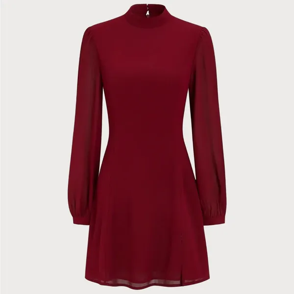 Rihoas Red Mock Neck See - Image 7