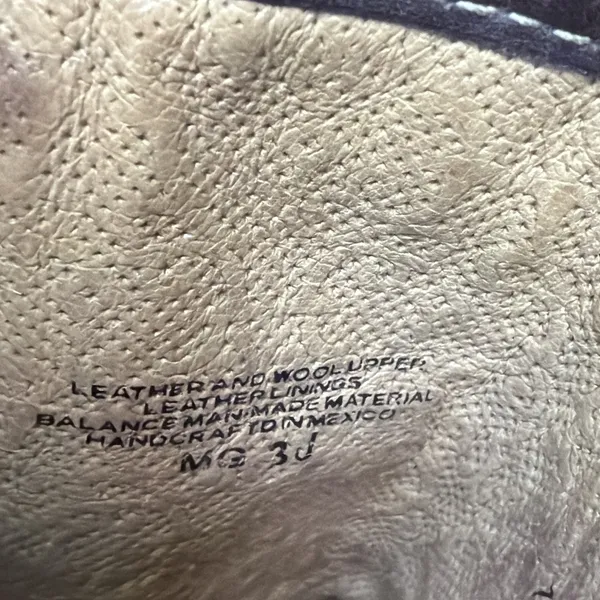 BORN Brown Leather Kilim Woven Blanket Shaft Western Mid High Boot Size 7 - Image 7