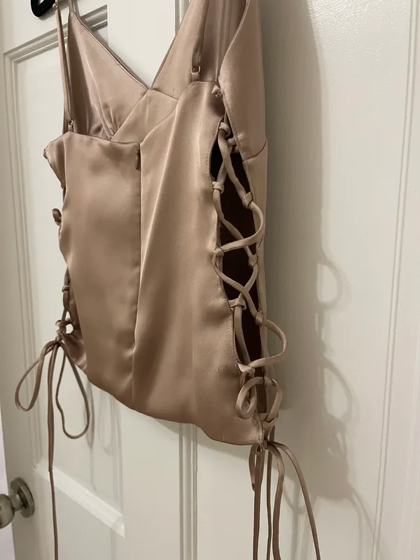 Zara Tie Silk Top - Image 5
