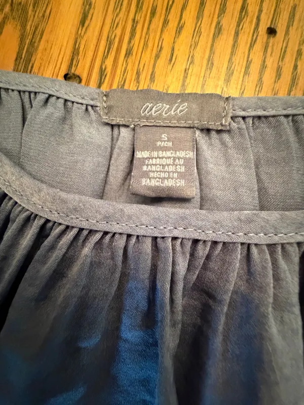 Aerie Blue Flowy Lightweight Tank Top Small - Image 2