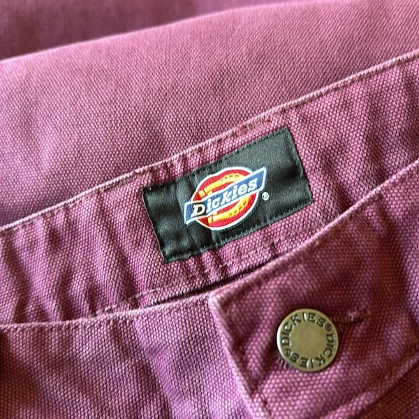 NWT Dickies Duck Canvas trousers in burgundy - Image 5