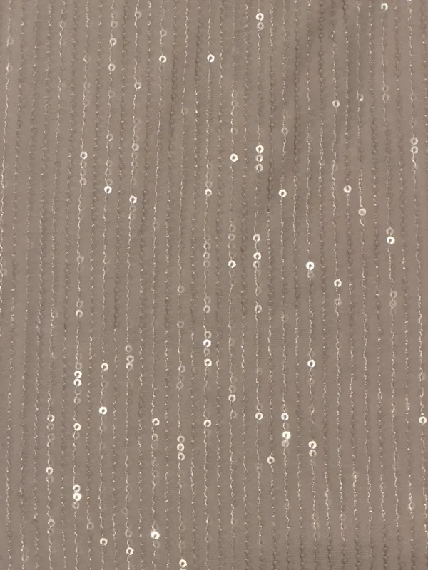Flora Bea Sequin Mini Skirt in White Size M - Image 2