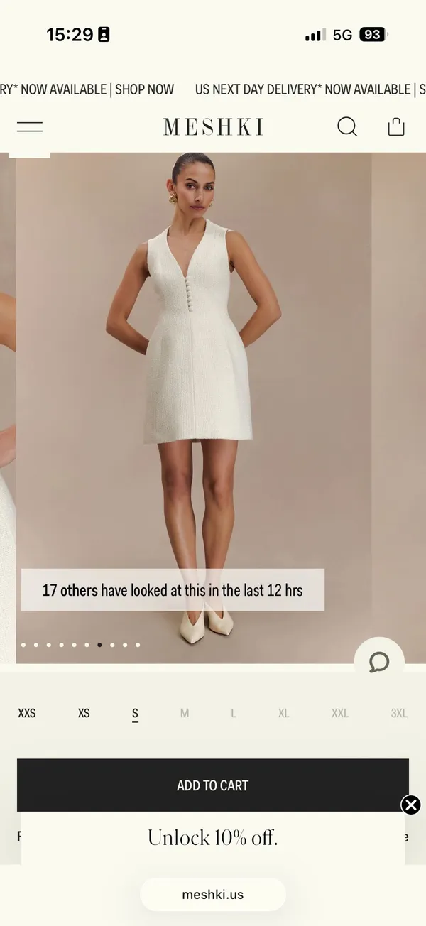 Meshki White Dress - Image 4