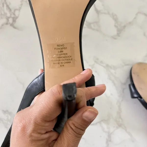 Steve Madden Reno Sandal Women's Black Size 9.5 - Image 7