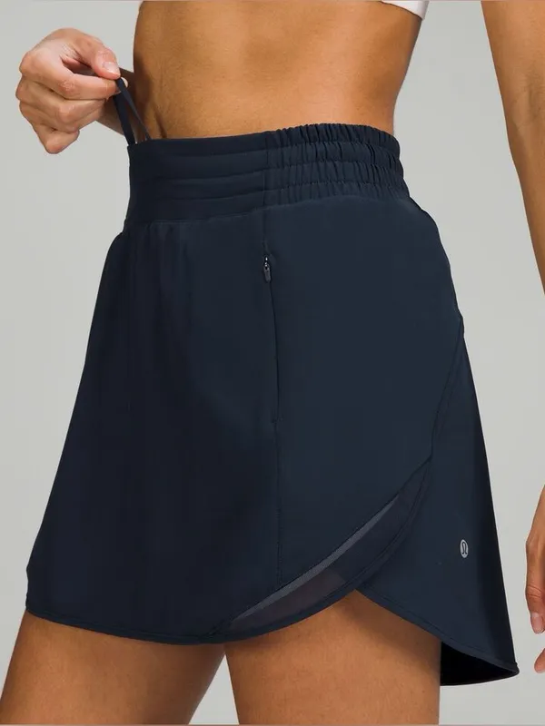 Lululemon Hotty Hot High Rise Skirt Long Tennis Skort Navy Blue 0 Activewear - Image 2