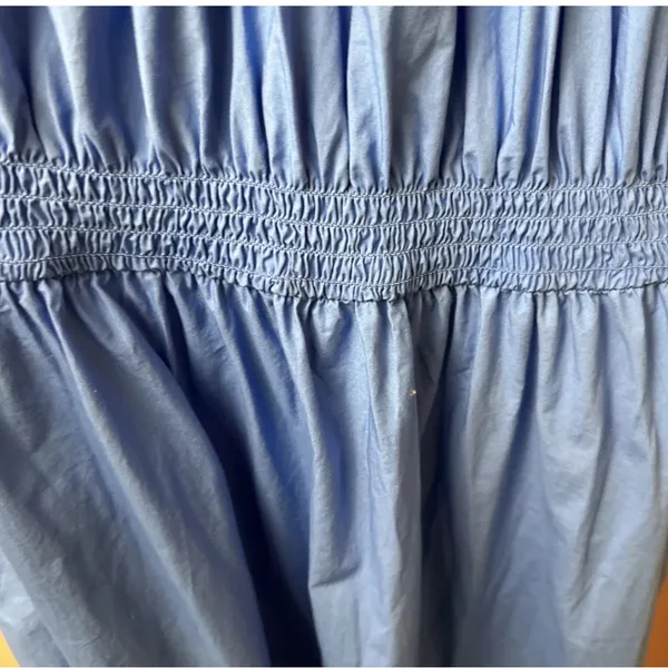 J Crew Blue Off The Shoulder MIDI‎ Dress - Image 6
