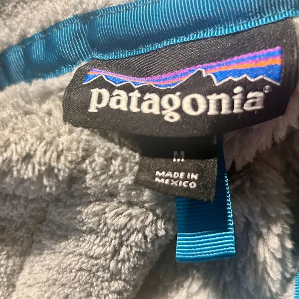 Patagonia Women’s Re-Tool Snap-T Fleece Pullover Medium Gray Teal GUC Polartec - Image 3