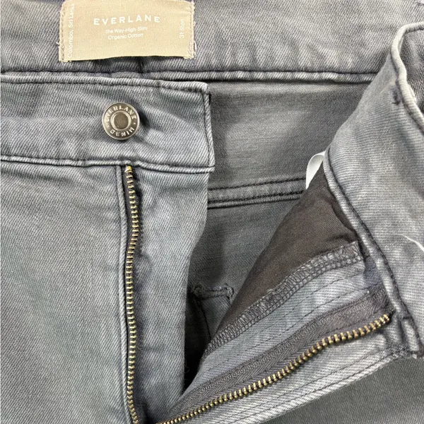 Everlane The Way High Slim Organic Cotton Jeans | Size 31 Short - Image 4