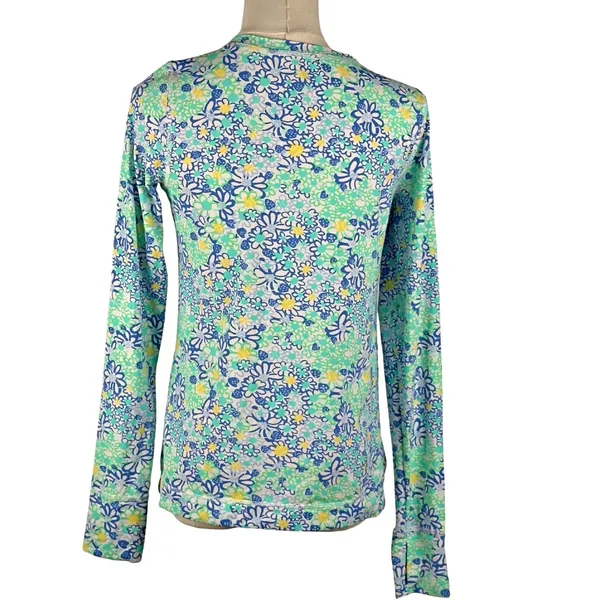 Lilly Pulitzer Luxletic Renay Sunguard Long Sleeve Top SMALL UPF 50+ Floral - Image 3