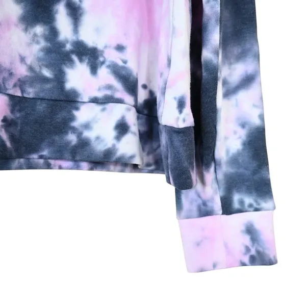 Ivory Ella Womens M Drawstring Pullover Tie-Dye Hoodie - Image 5