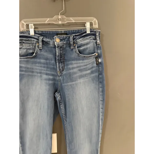 Silver Jeans Co‎ Avery Straight Leg High Rise Curvy Jeans Medium Wash W32 L31 - Image 4