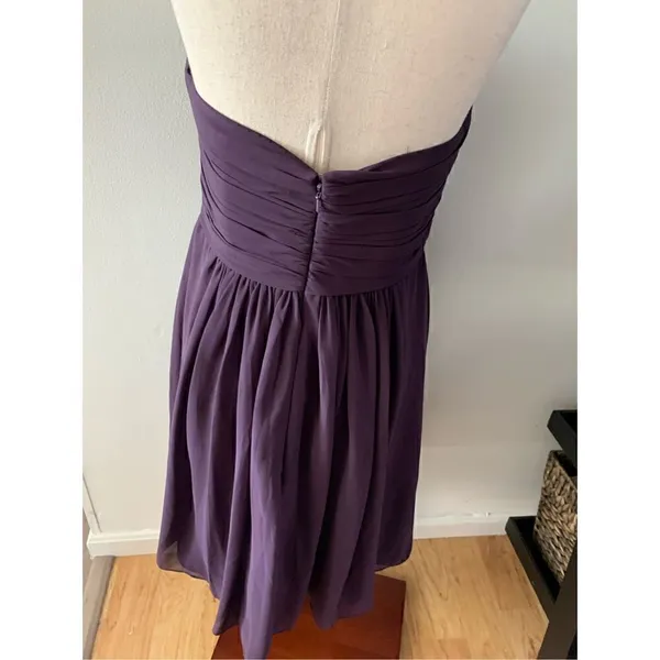 Bill Levkoff Purple strapless dress size 14 - Image 2