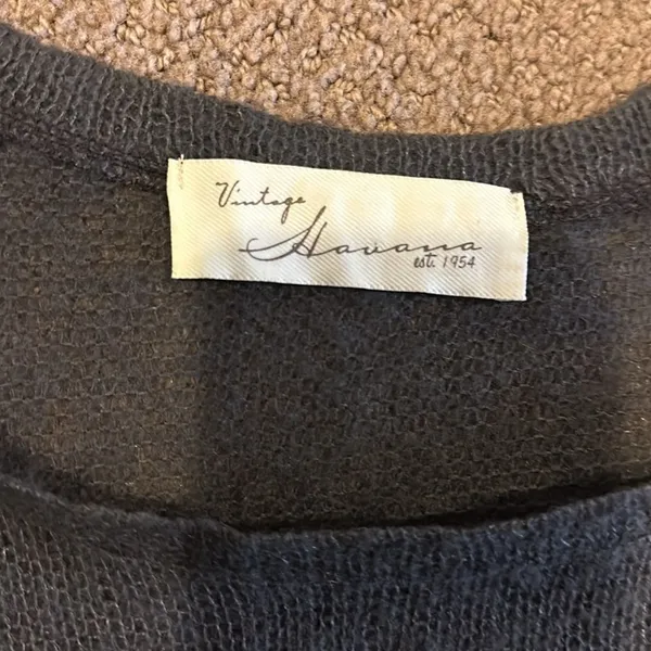 Vintage Havana Women’s Brown Sweater with Gold Heart & Grommets - Image 4