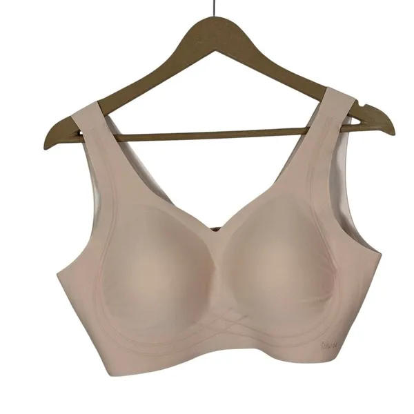 Falorda Seamless Wireless Solid T-Shirt Bra Nude Comfort Lightweight Size M - Image 2