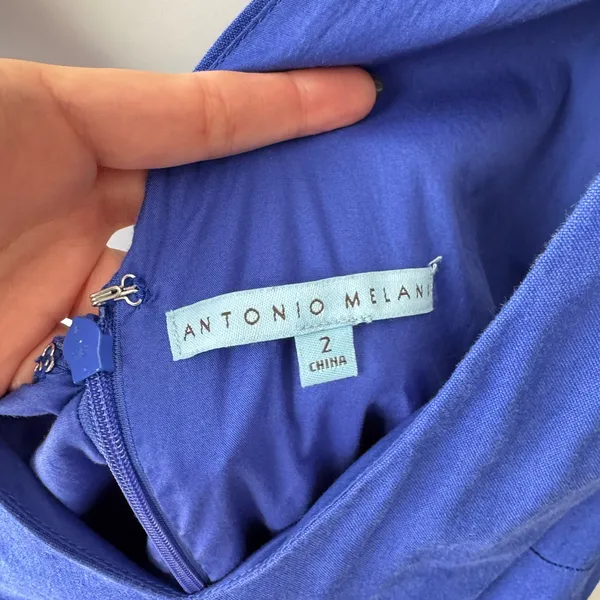 Antonio‎ Melani Royal Blue Sleeveless Jumpsuit Size 2 - Image 4