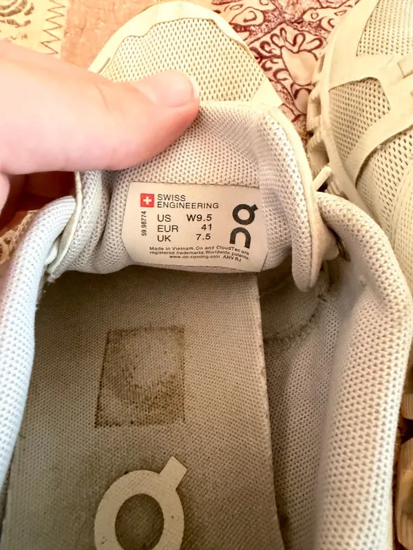 On Cloud 5 in All White, women's size 9.5 White - Image 4