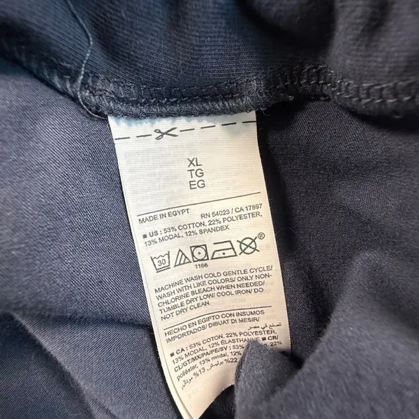 Old Navy Active PowerChill Ruched Side Crop Top Gray XL Go-Dry Workout Shirt - Image 6