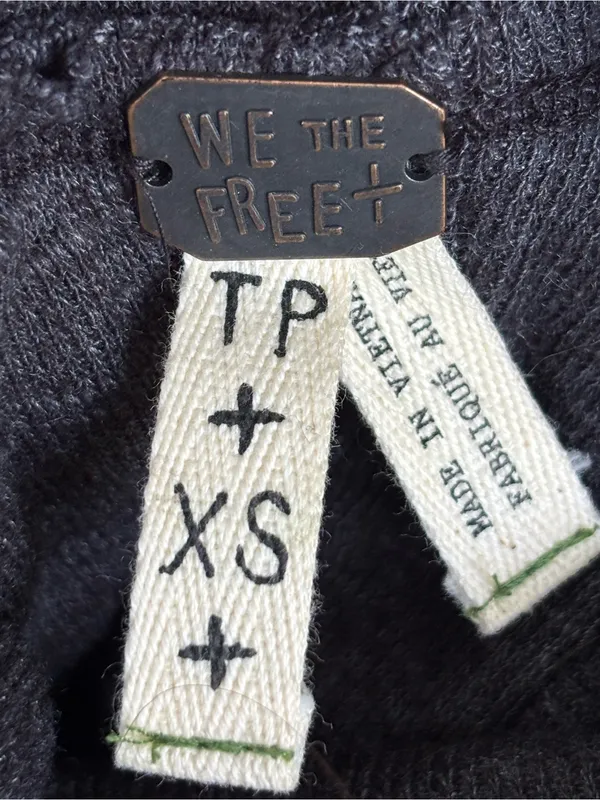 NWT Free People We the Free Turtleneck Sweater open back size XS - Image 7