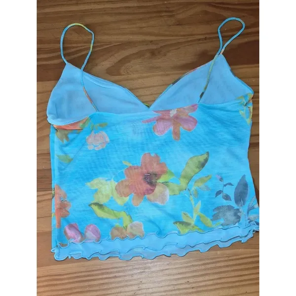 White-fox-boutique Women's Blue and Pink Vest - Image 6