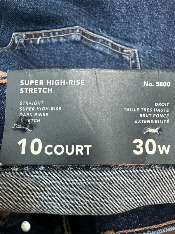 NWT American Eagle Stretch Super High-Rise Straight Jeans Size 10 Short - Image 5
