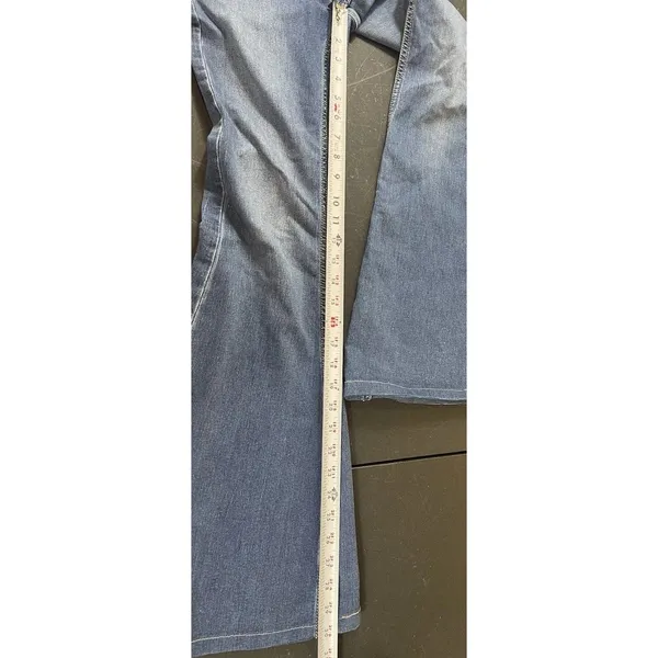 We The Free Free People Flare Jeans 26 Blue Stretch Bell Bottom Boho Indie Retro - Image 13