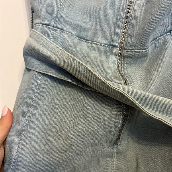 Amanda Uprichard Fae Denim Dress - Image 4
