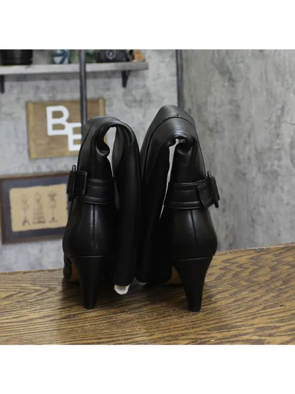 NWT Bella Vita Womens Troy II Tall Dress Boots Block Heel TROY2 Black 6.5M - Image 7