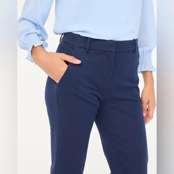 NWT J Crew Factory Kallie straight-leg pant Size 6 Navy - Image 2