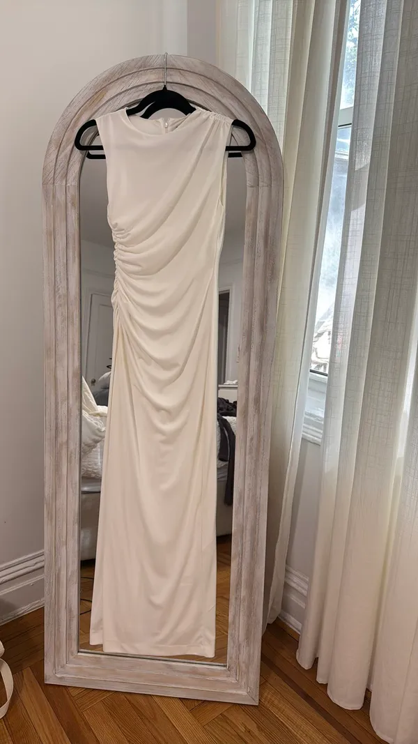 White ZARA Maxi Dress - Image 3