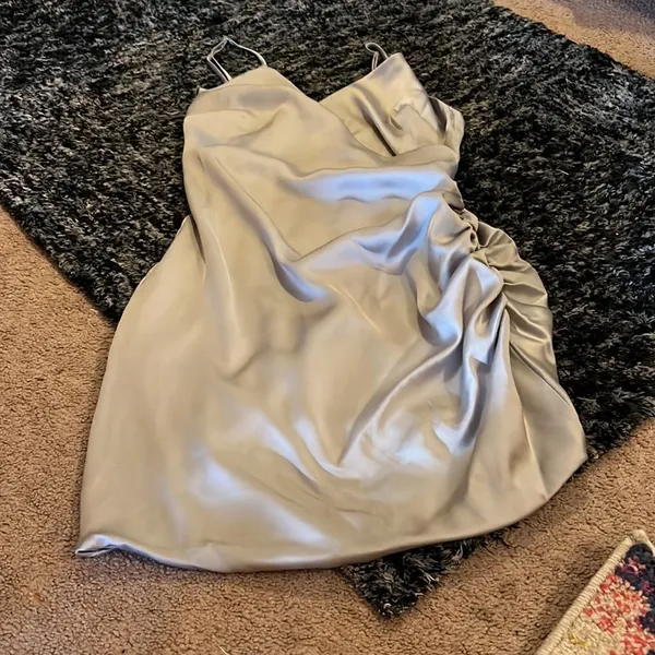 Lux LA‎ small silver mini dress - Image 2