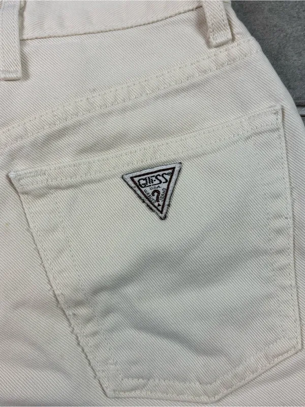 Vintage 90s white guess mini skirt - Image 3