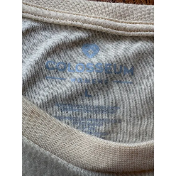 Colosseum Georgia Tech Yellow Jackets Rhinestone T-Shirt Womens L Gold‎ Varsity - Image 3