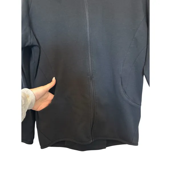 Gymshark Black Zip Up Hoodie Jacket Women’s Large Athletic Fit - Image 3
