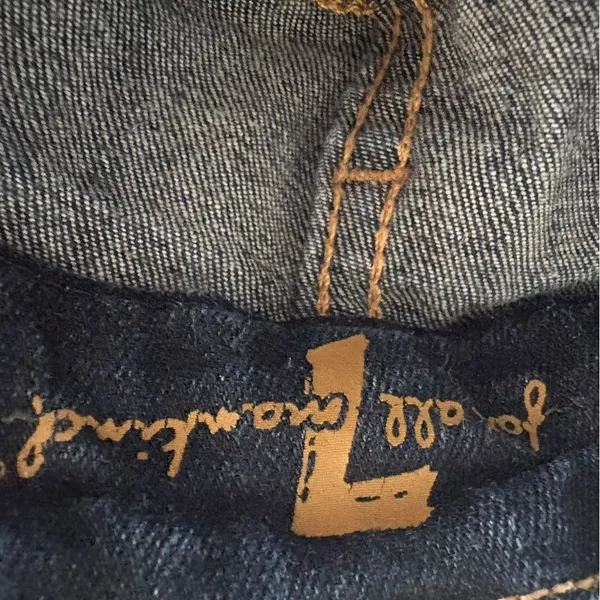 7 For All Mankind Women’s Dark Blue Ankle Straight Jeans With Frayed Hem 25 - Image 10