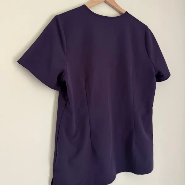 Figs Women’s Catarina Scrub Top 1 Pocket Nurse Medical Purple Size Medium - Image 4