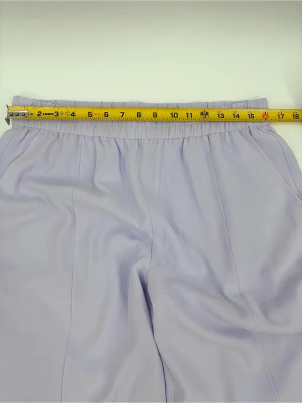Eileen Fisher Crisp White Wide-Leg Elastic Waist Pants - Image 11