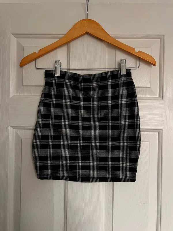 Plaid skirt Black - Image 2