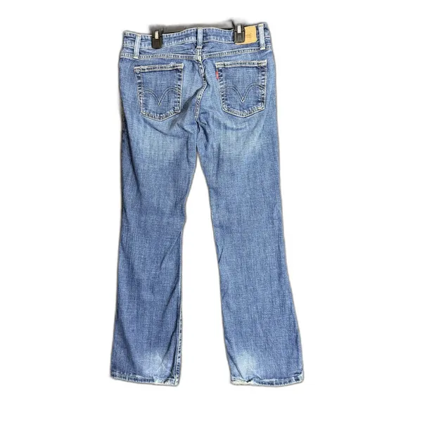 Levis Womens Size 9M Superlow 524 Jeans Bootcut Flare Low Rise Blue Denim - Image 3