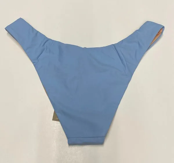 J Crew Swimsuit Womens S Blue Bikini Bottom Cheeky Curved Waist Beach BC125 - Image 6