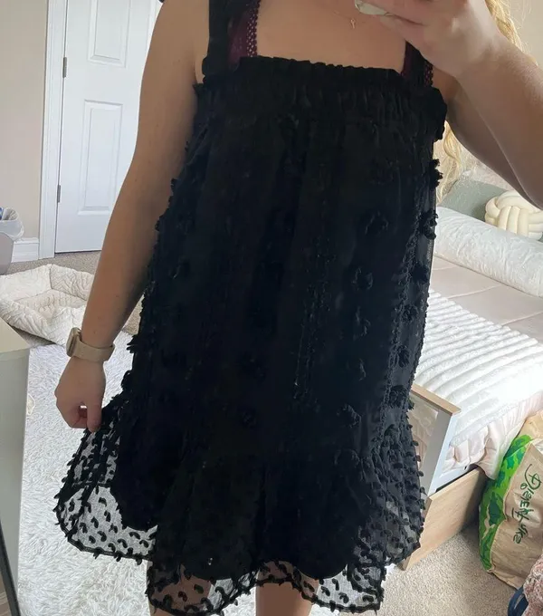 Entro Black Mini Dress - Image 3