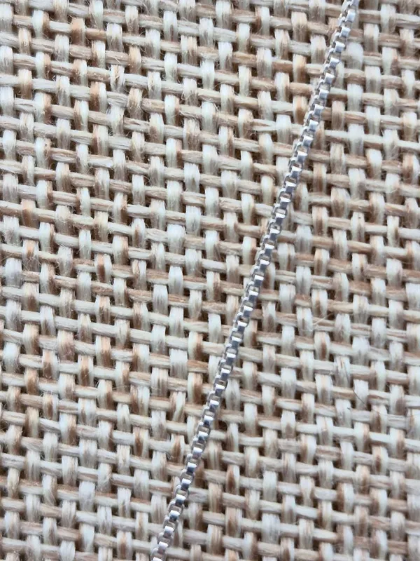 925 Sterling Silver Box Chain Pendant Necklace Dainty 30" Colorful Crystal Cross - Image 4