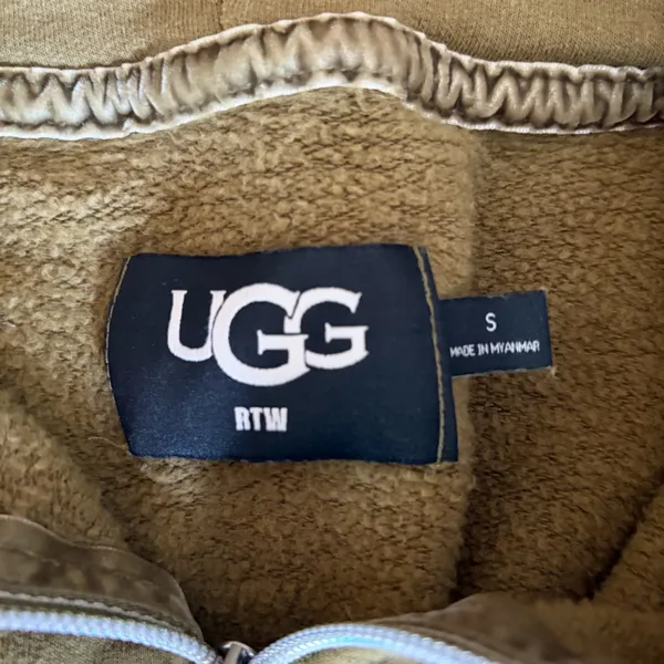 UGG Abbi Half Moon Sleeve‎ Zip-Up Hoodie Size Small EUC - Image 4