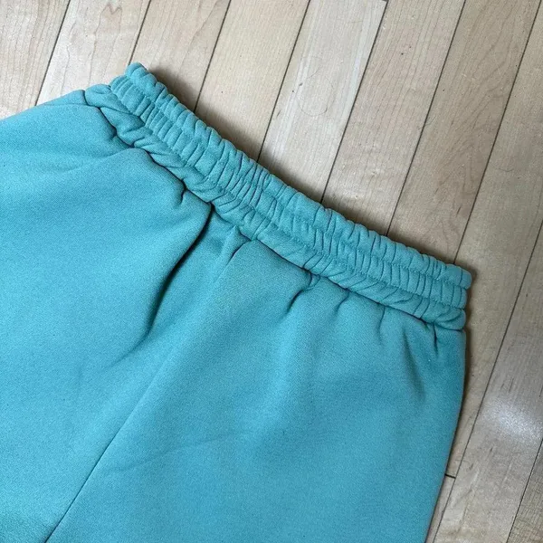 SHEIN Sage Green Pull On Sweatpants Shorts - Medium - Image 5