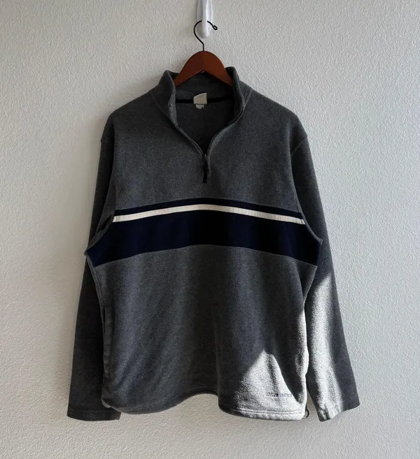 Old Navy Vintage Striped Fleece Sweater - Image 2