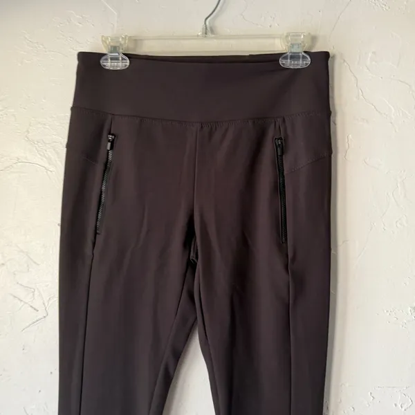 Athleta Stallar Tight UPF Mocha‎ Brown Espresso High Rise Zipped Athleisure - Image 4